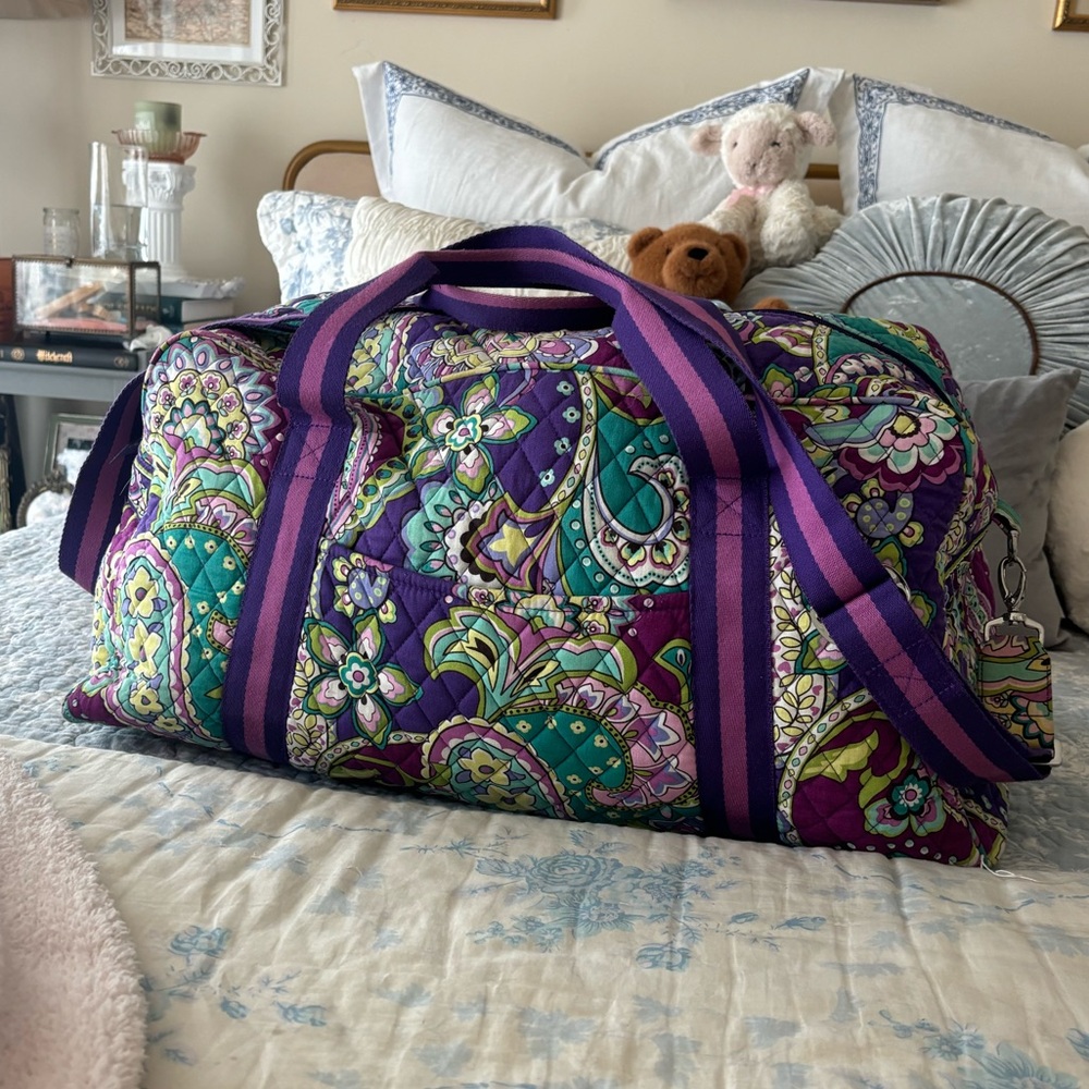 Retired Vera Bradley heather duffle bag